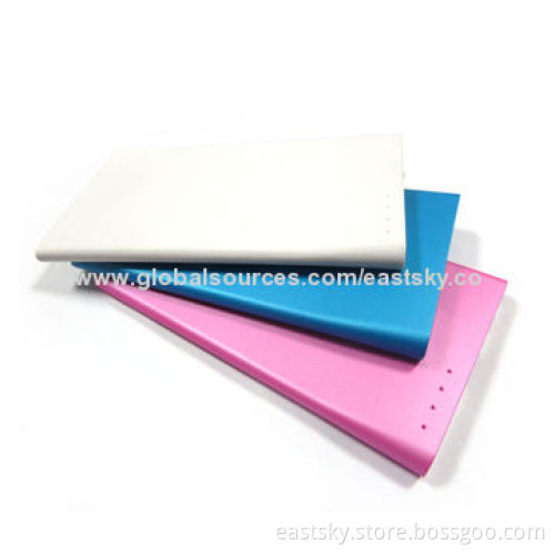 Promotional Slim Power Bank with 2,500mAh Capacity